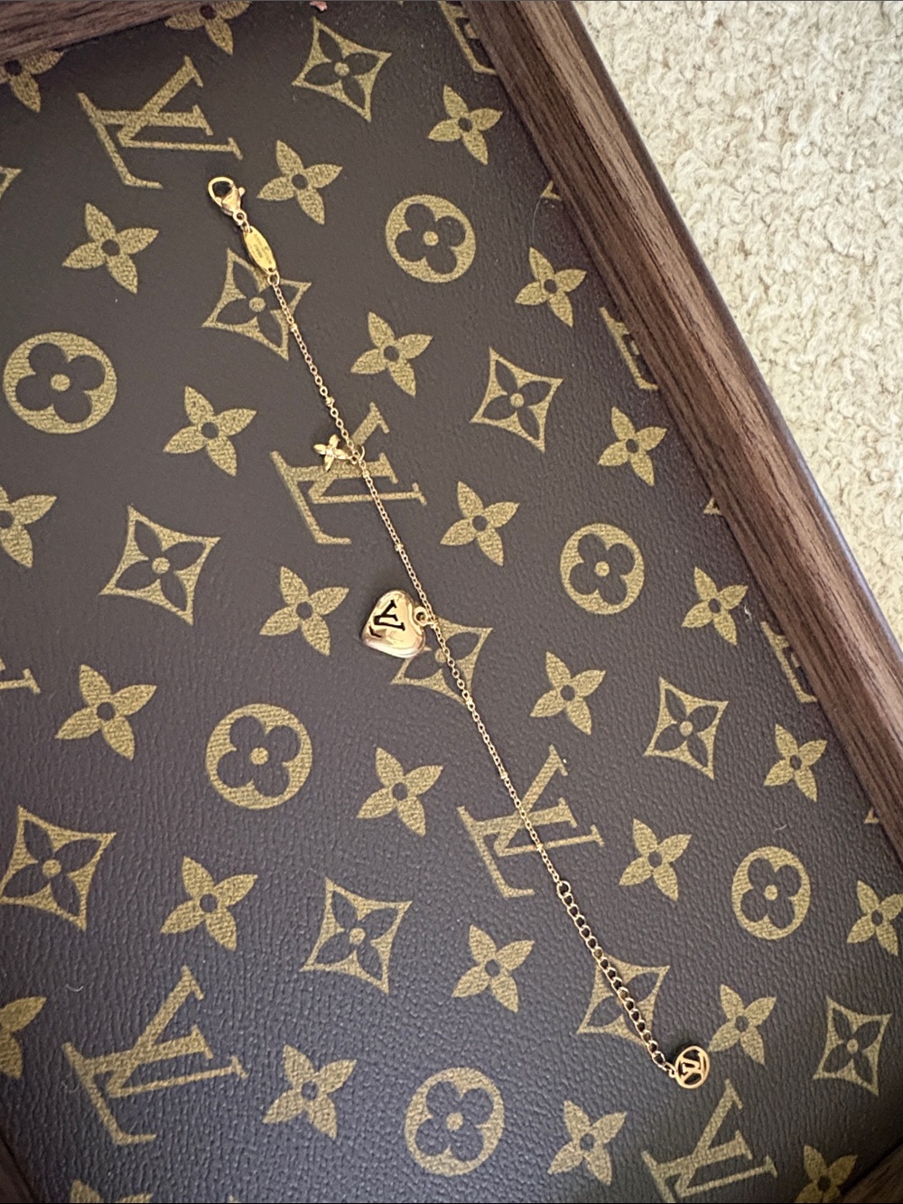Gold Heart Motif Bracelet - Designer-Inspired Luxury